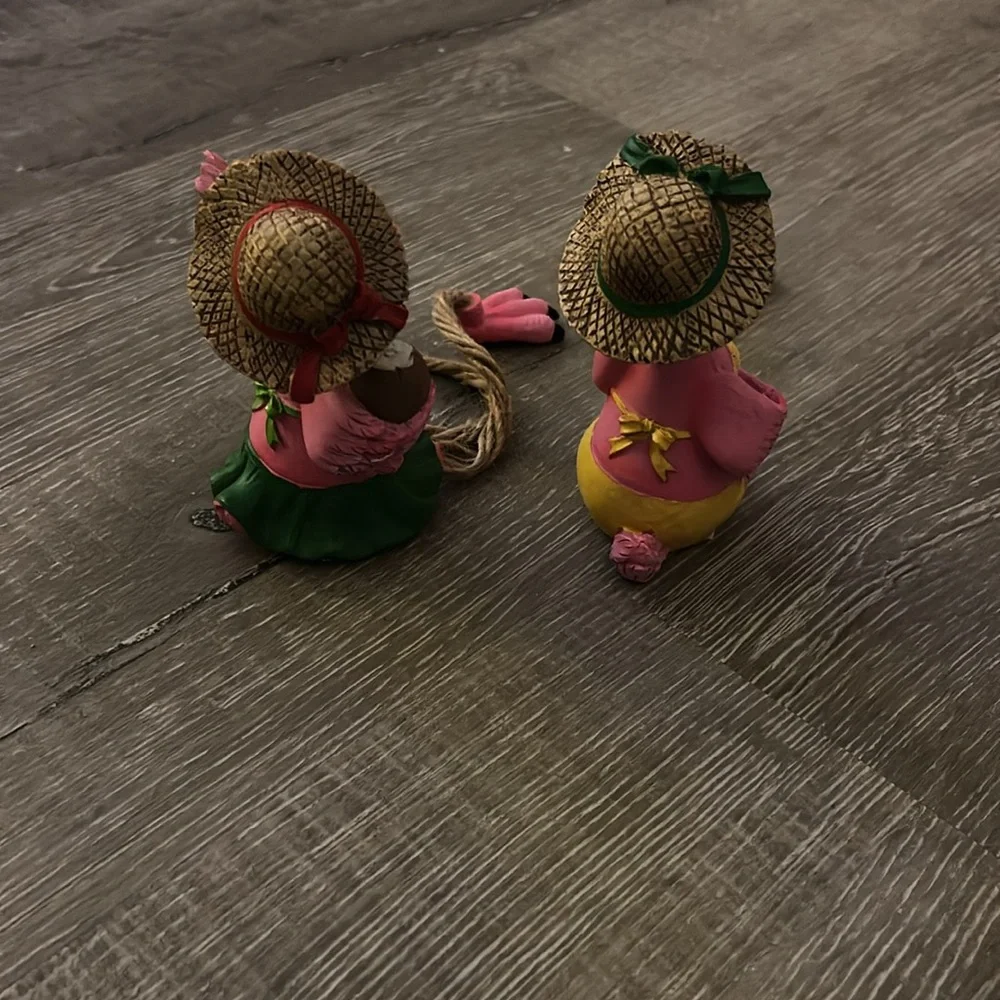 Tropical Flamingo Bird Figurines - Pink